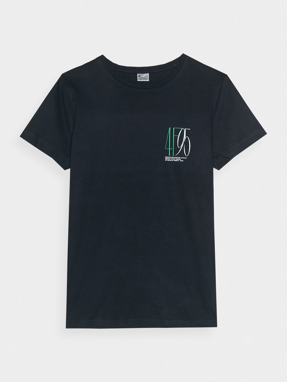 T-shirt slim z nadrukiem damski