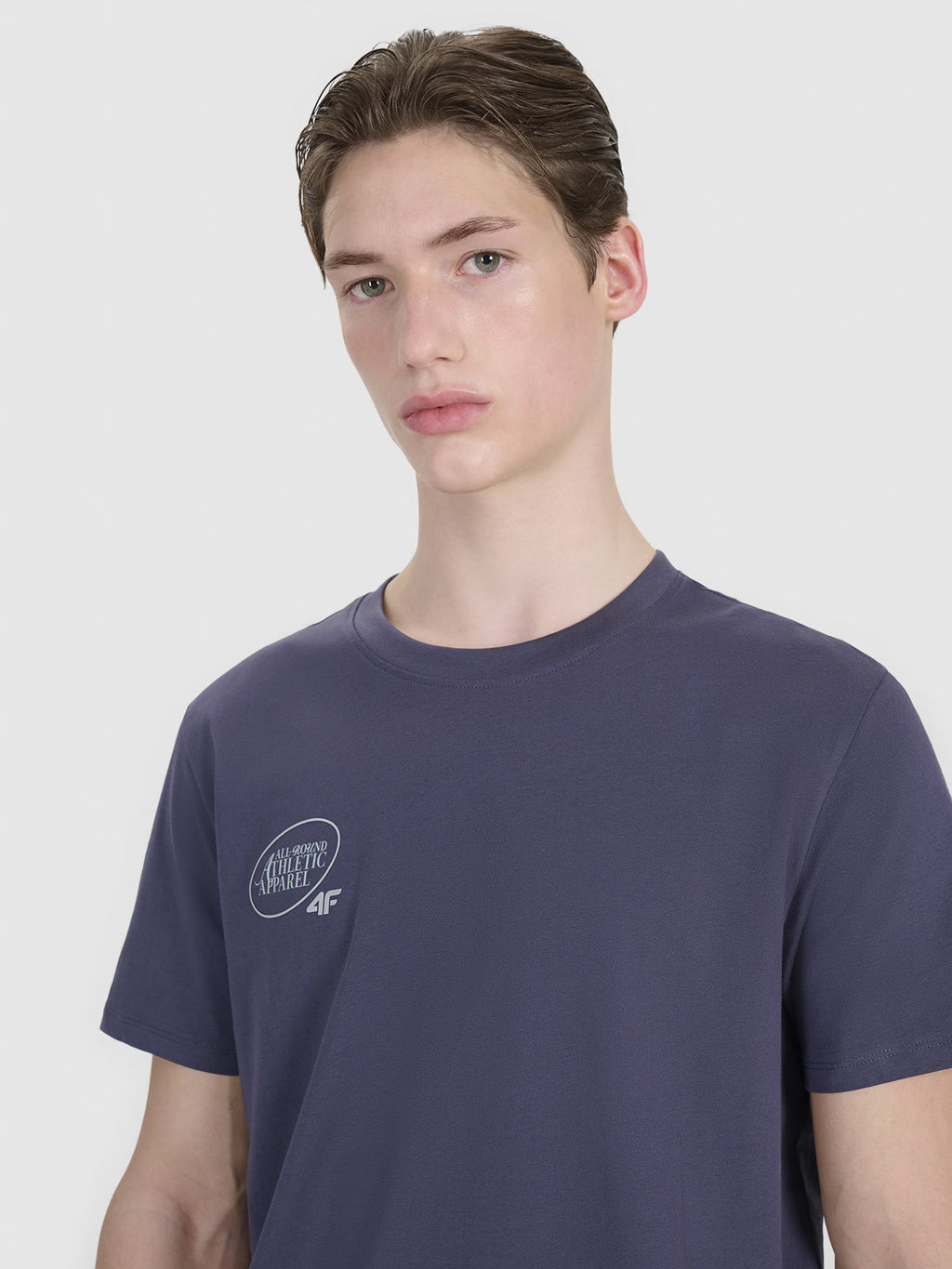 T-shirt regular z nadrukiem męski
