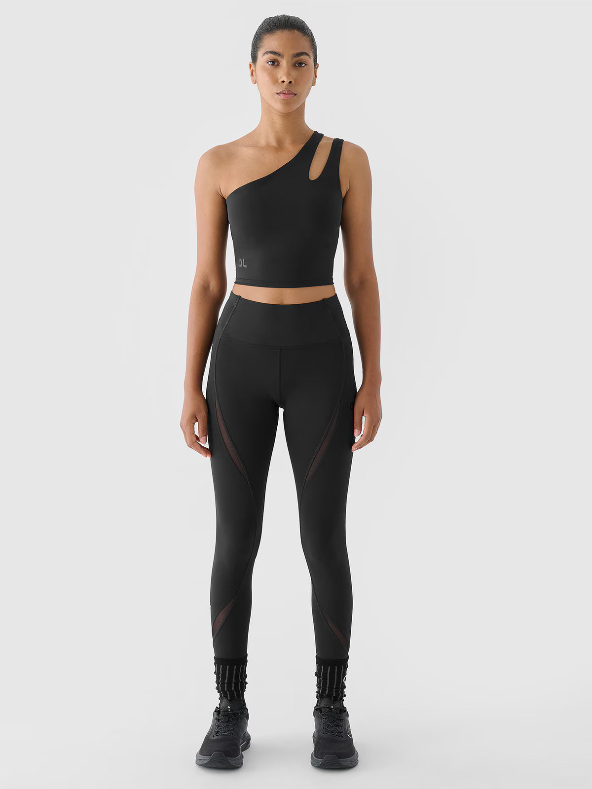 Crop top treningowy na jedno ramię 4F x Anna Lewandowska