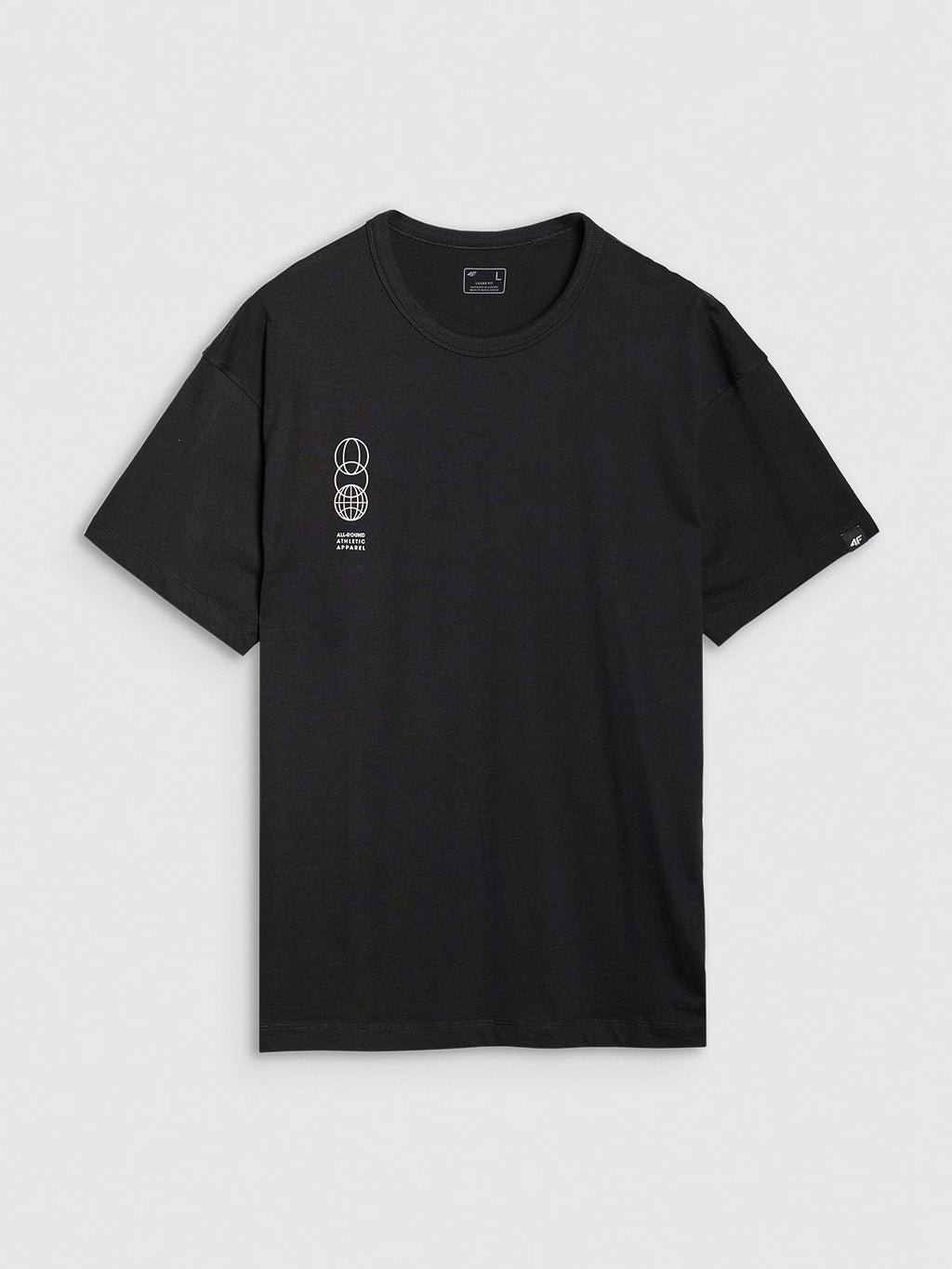 T-shirt oversize z nadrukiem męski