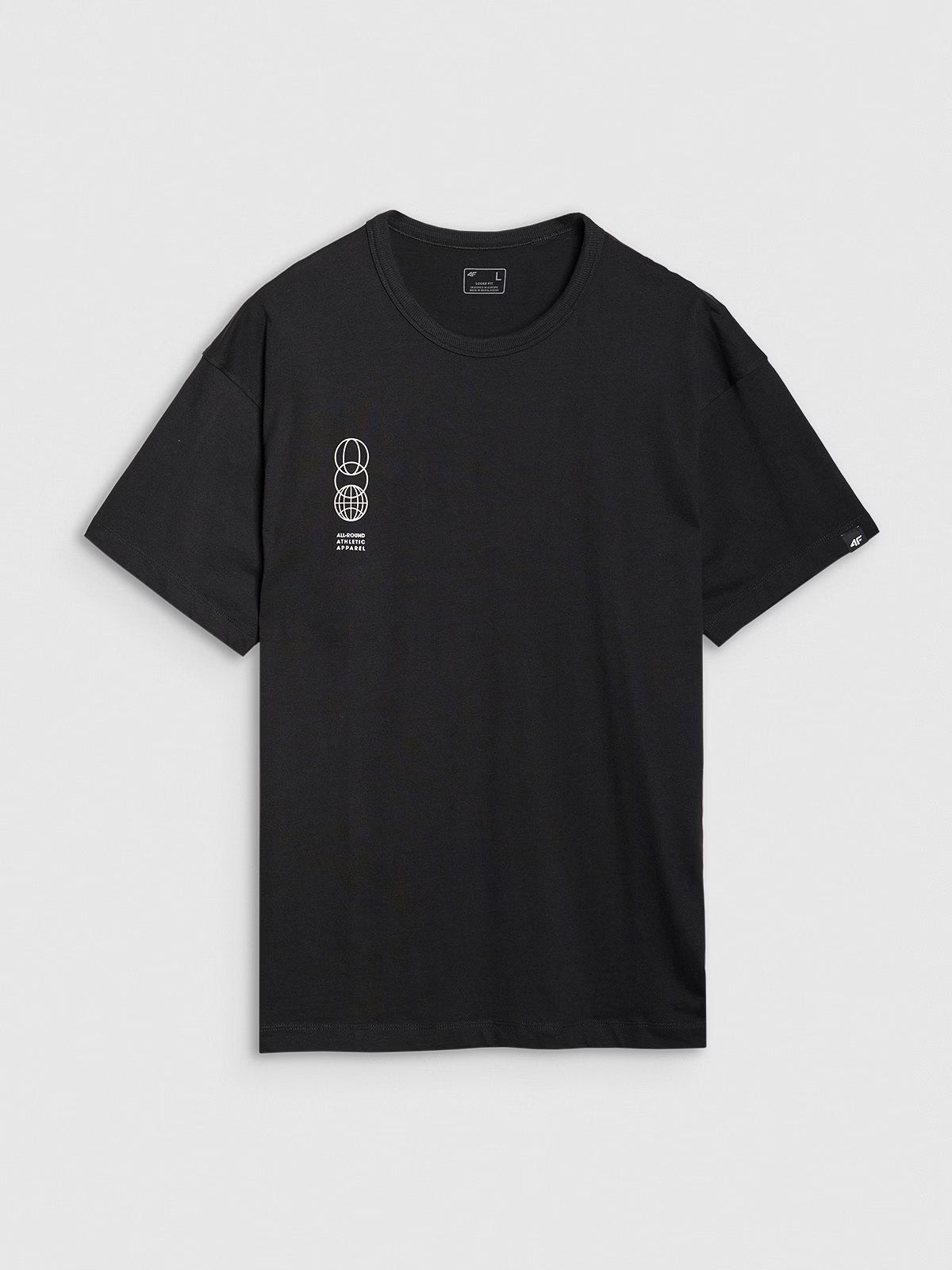 T-shirt oversize z nadrukiem męski