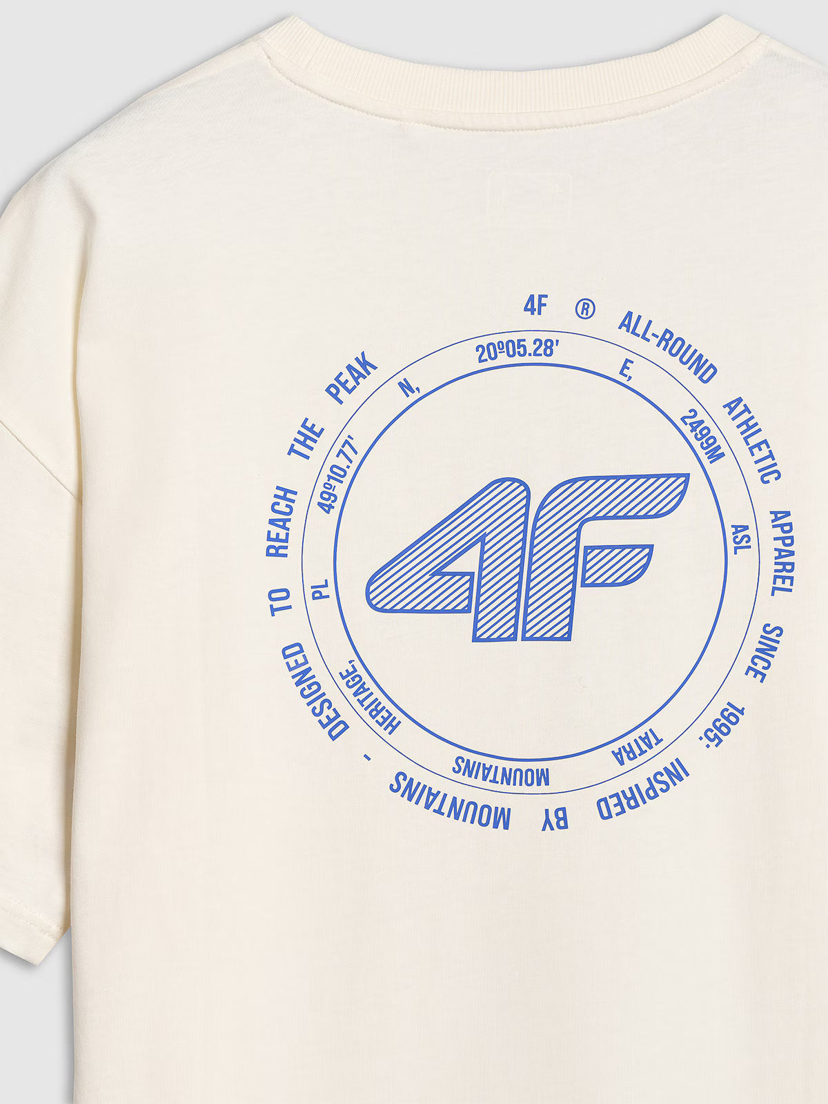 T-shirt oversize z nadrukiem męski