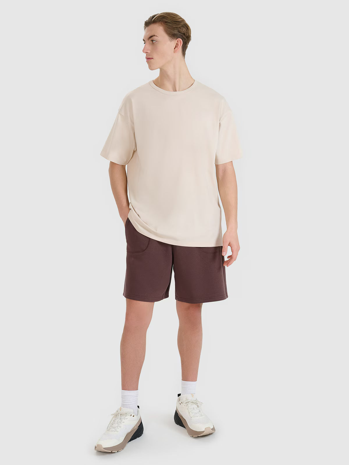 T-shirt oversize gładki uniseks