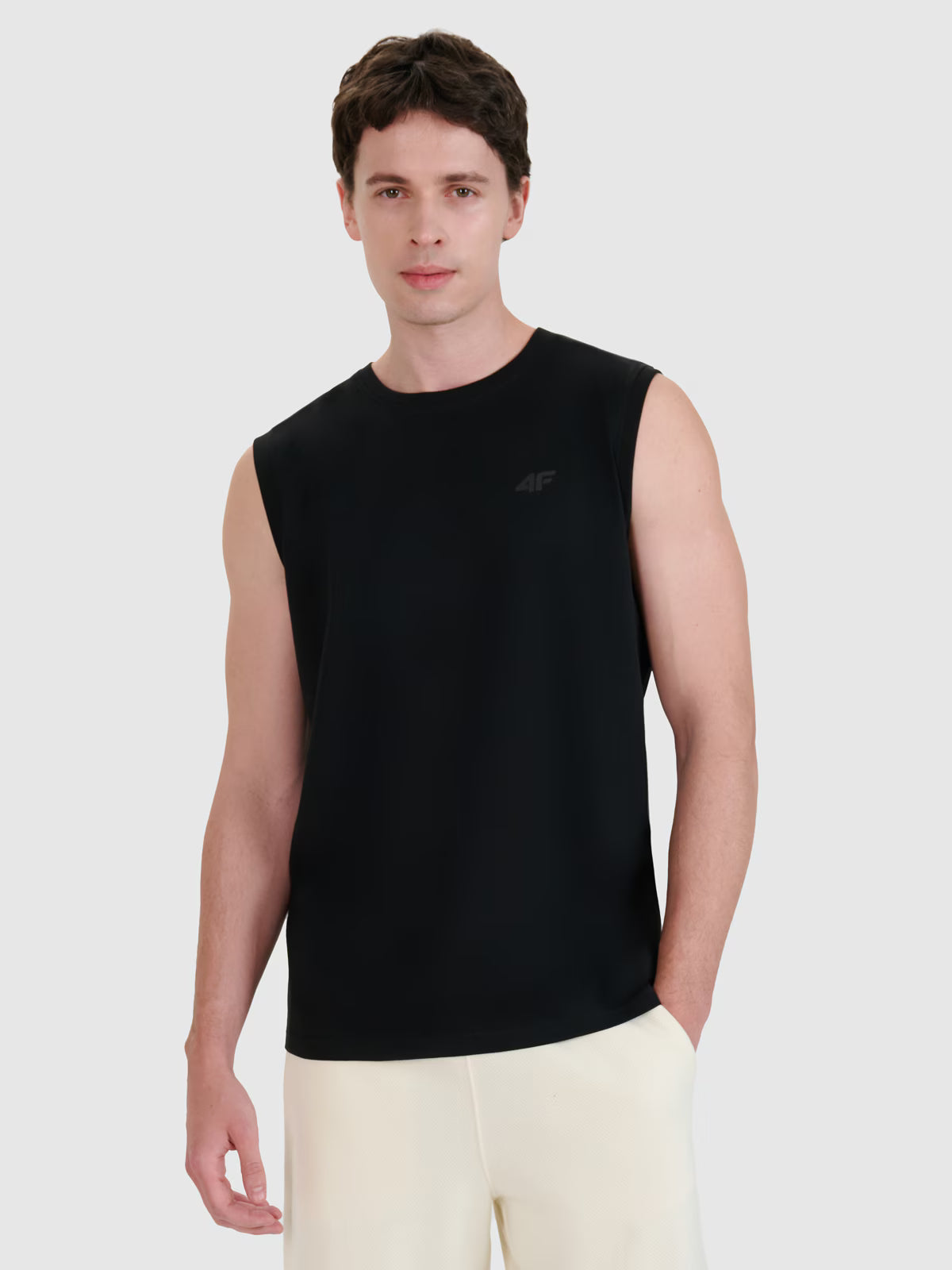 Tank top regular gładki męski