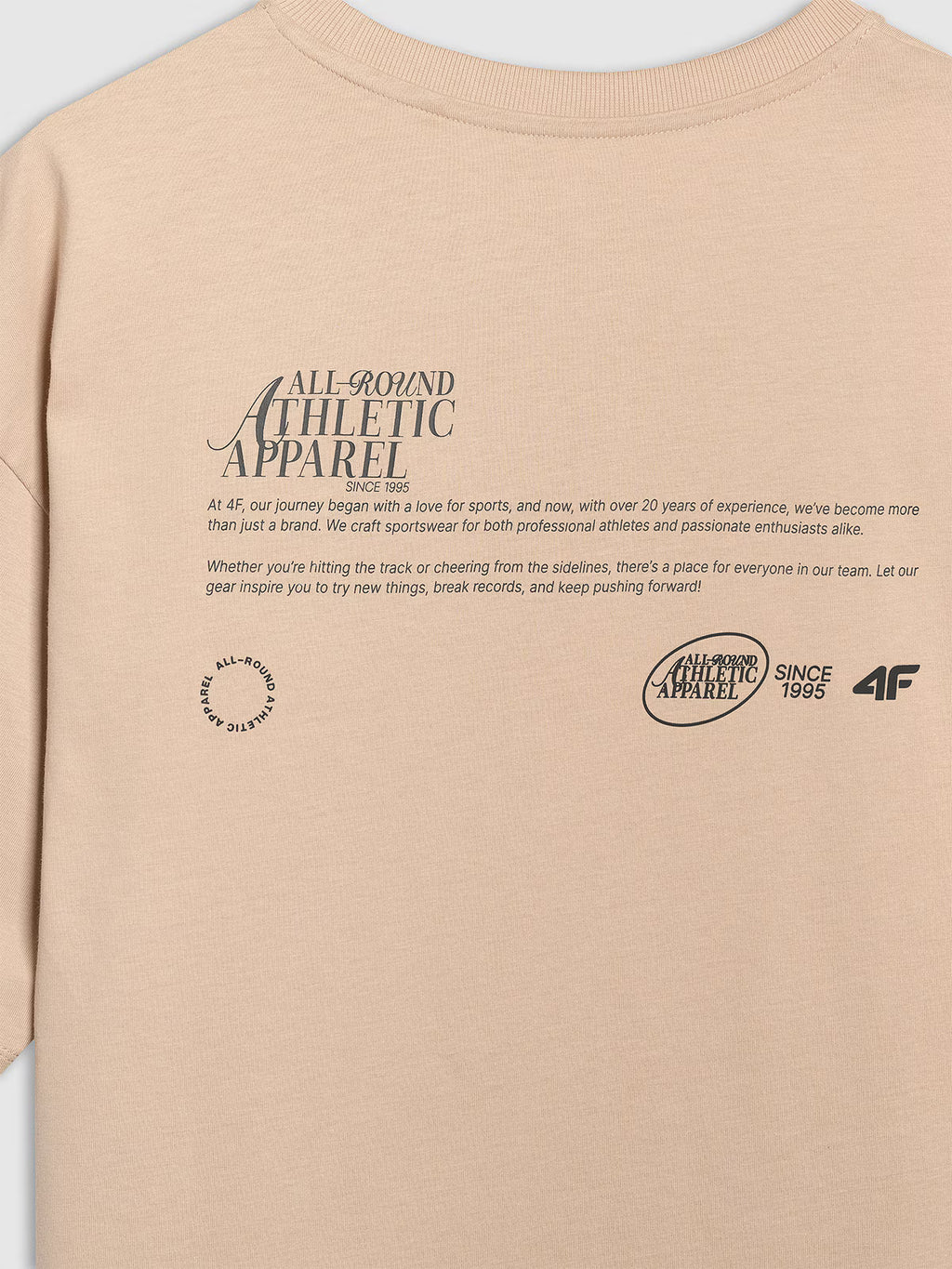 T-shirt oversize z nadrukiem męski