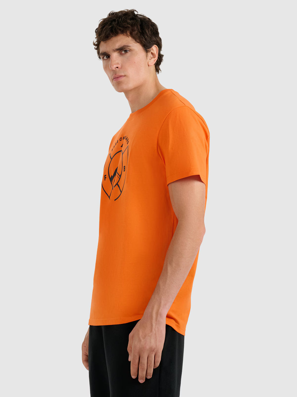 T-shirt regular z nadrukiem męski