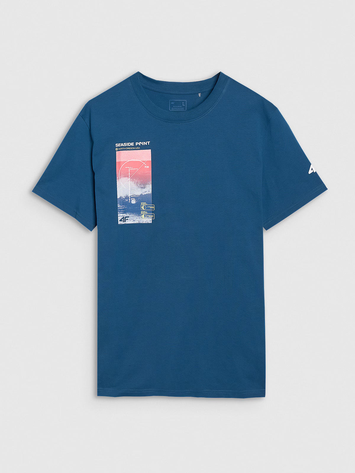 T-shirt regular z nadrukiem męski