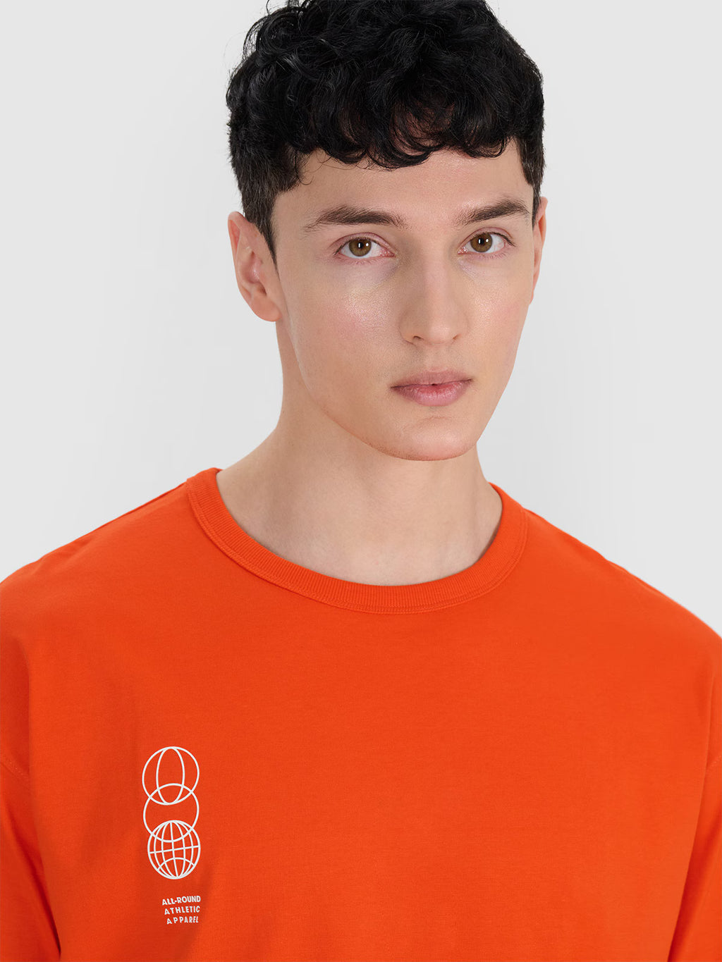 T-shirt oversize z nadrukiem męski