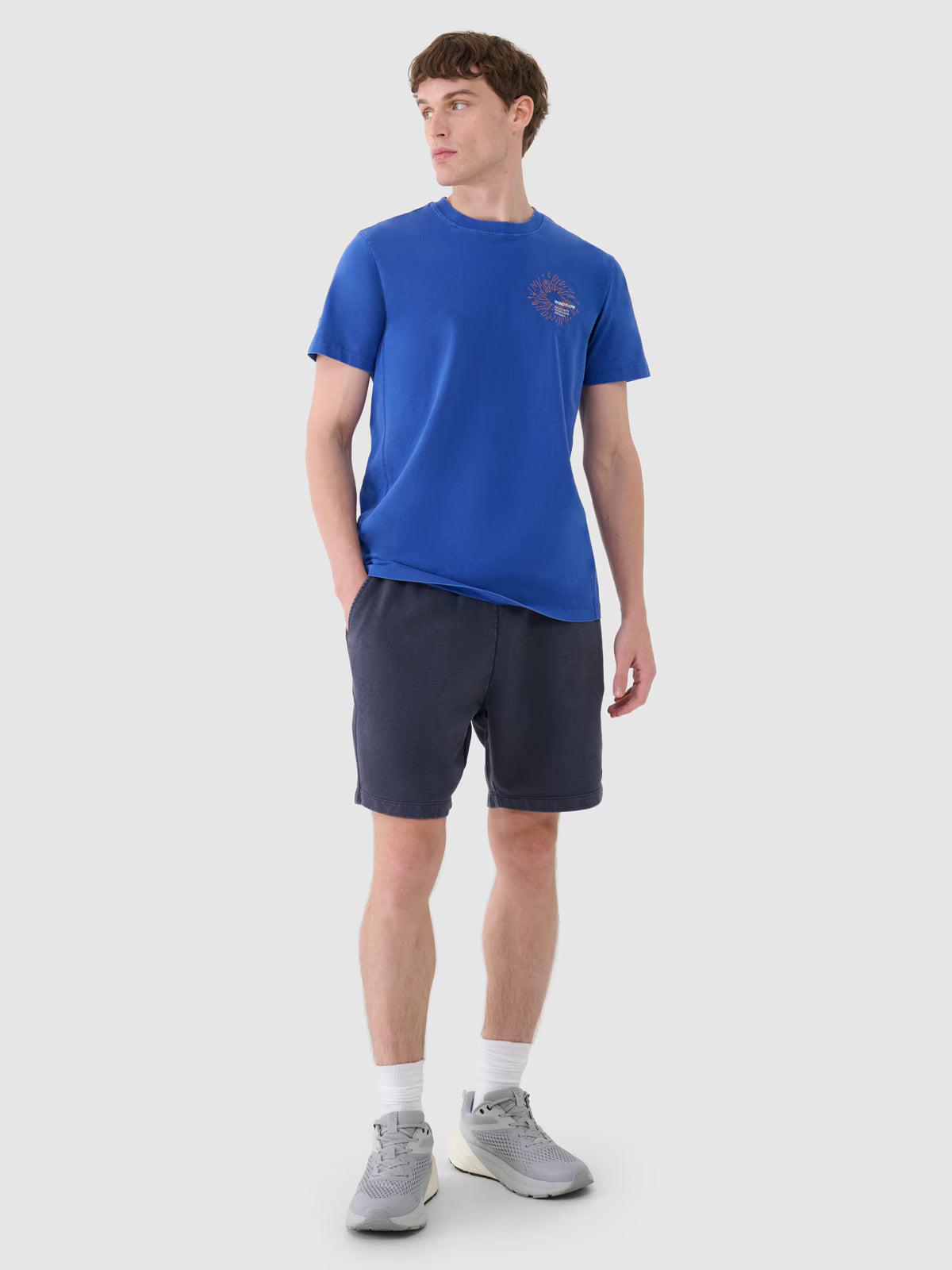 T-shirt regular z nadrukiem męski