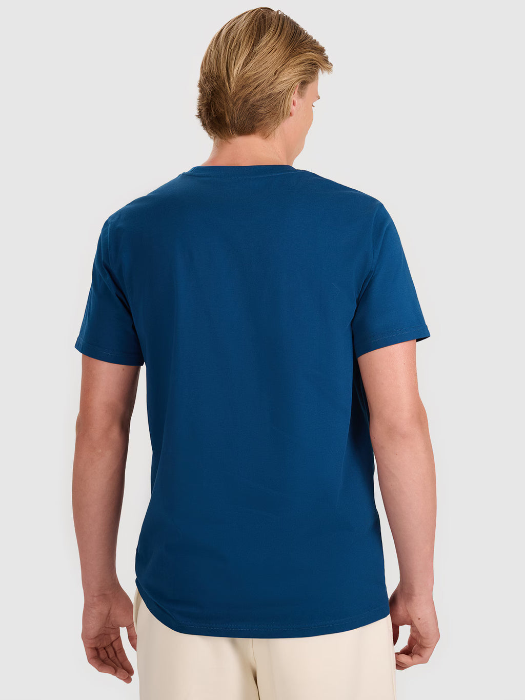 T-shirt regular gładki męski