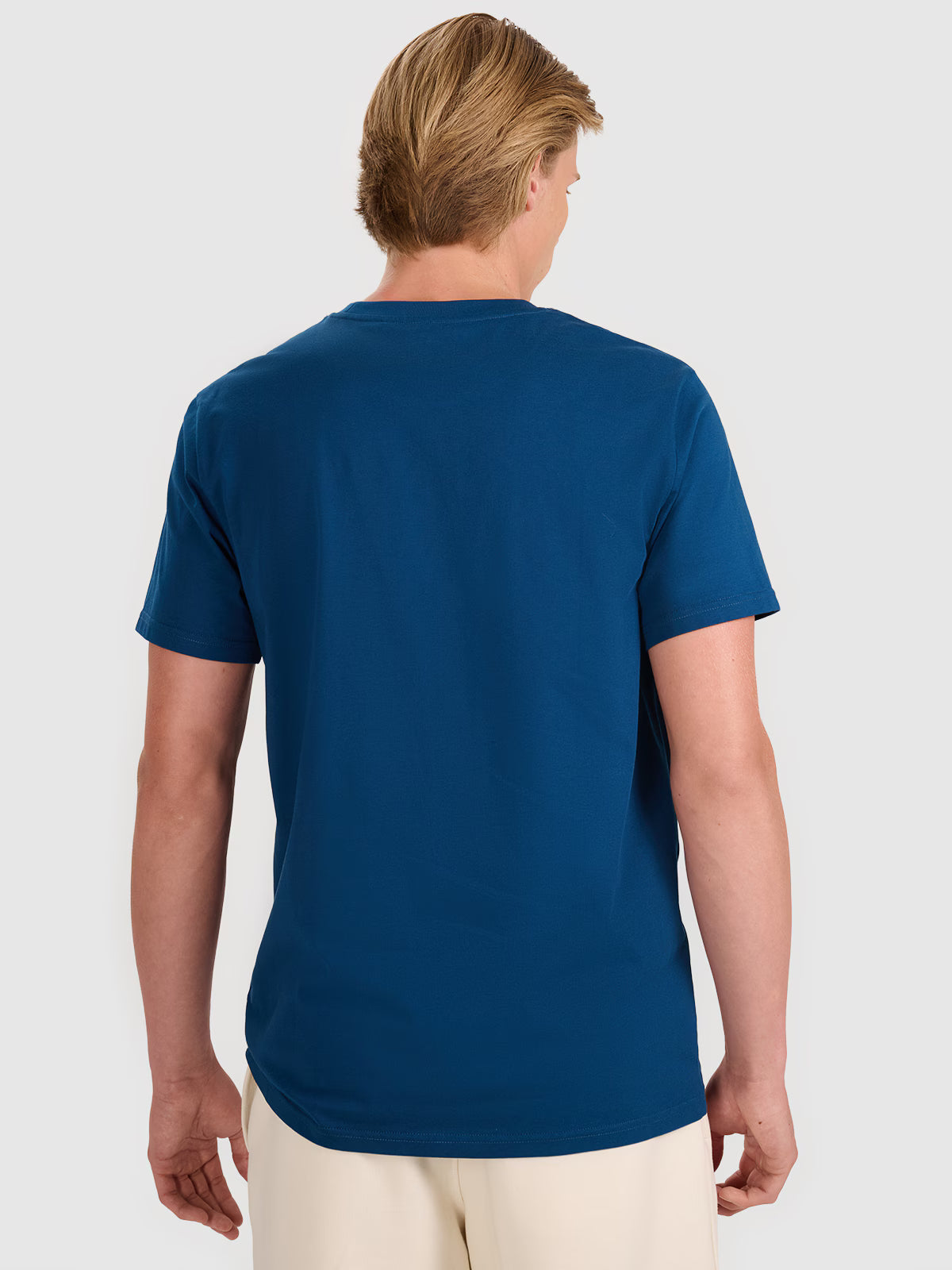 T-shirt regular gładki męski
