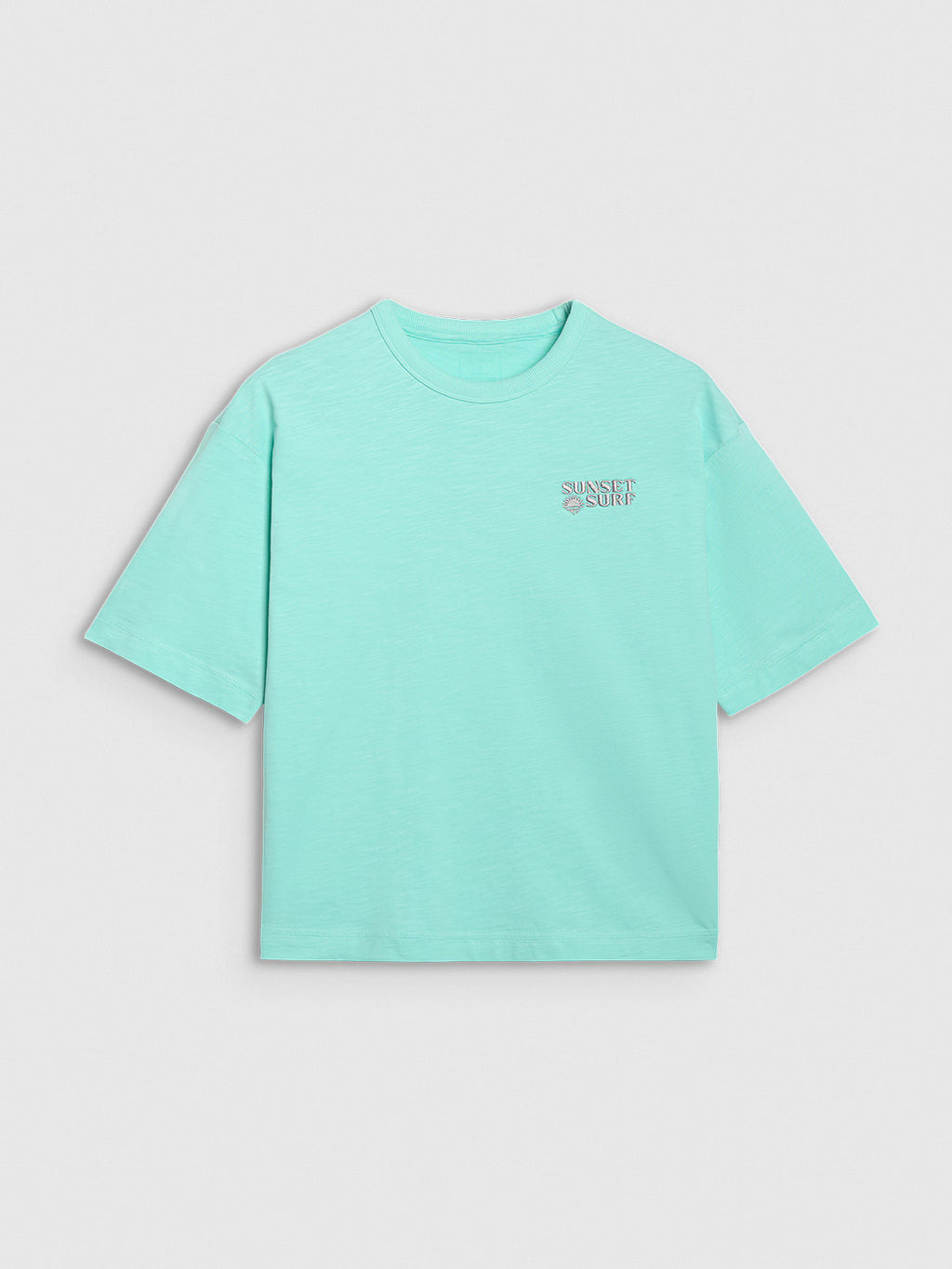 T-shirt oversize z nadrukiem damski