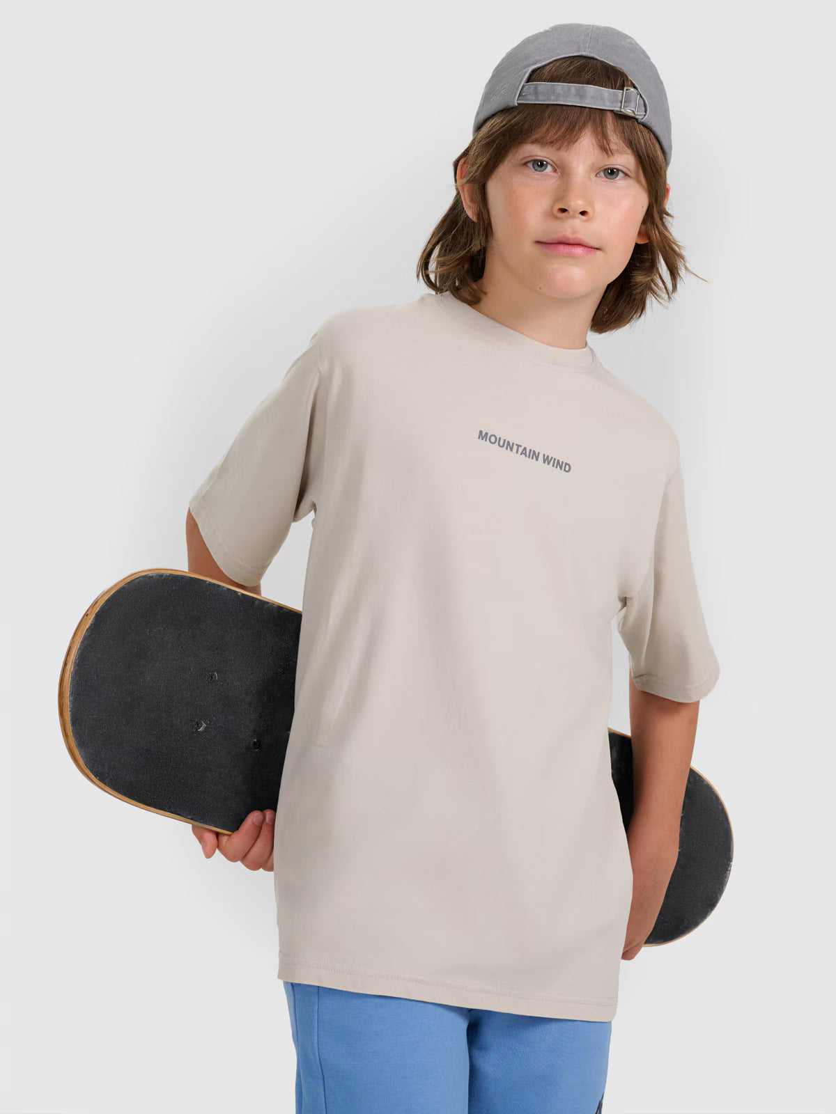 T-shirt oversize z nadrukiem chłopięcy