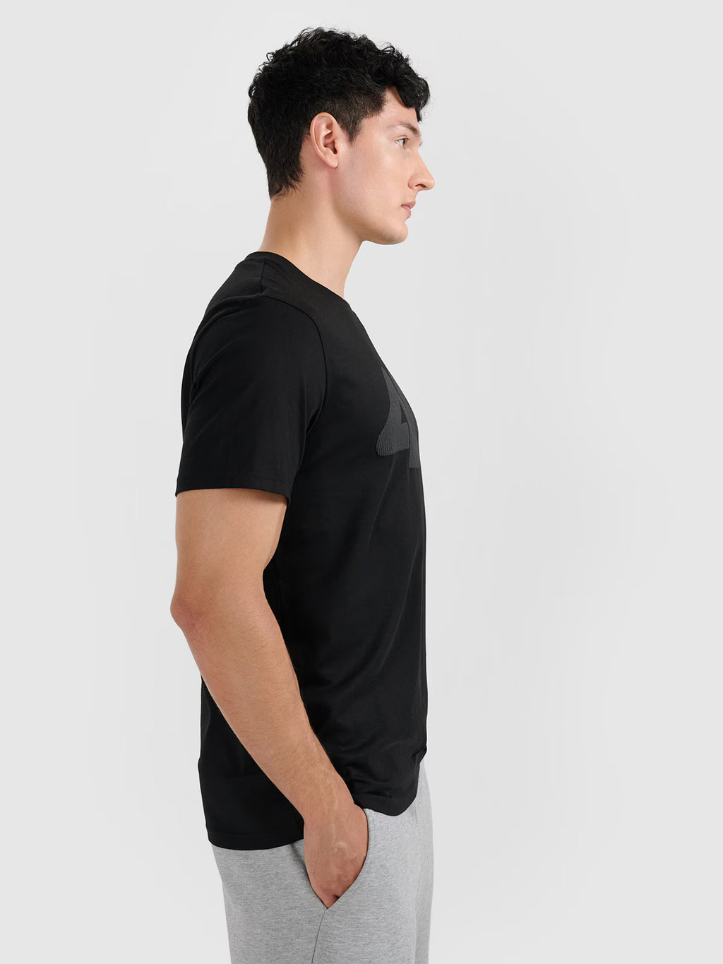 T-shirt regular z nadrukiem męski