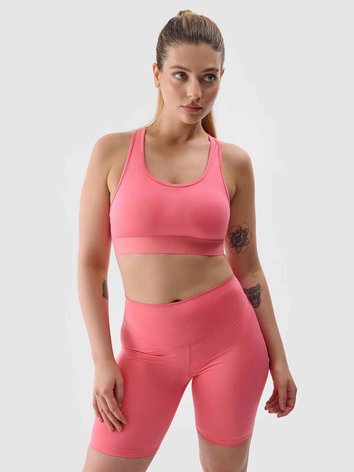 Legginsy kolarki treningowe z materiału z recyklingu damskie