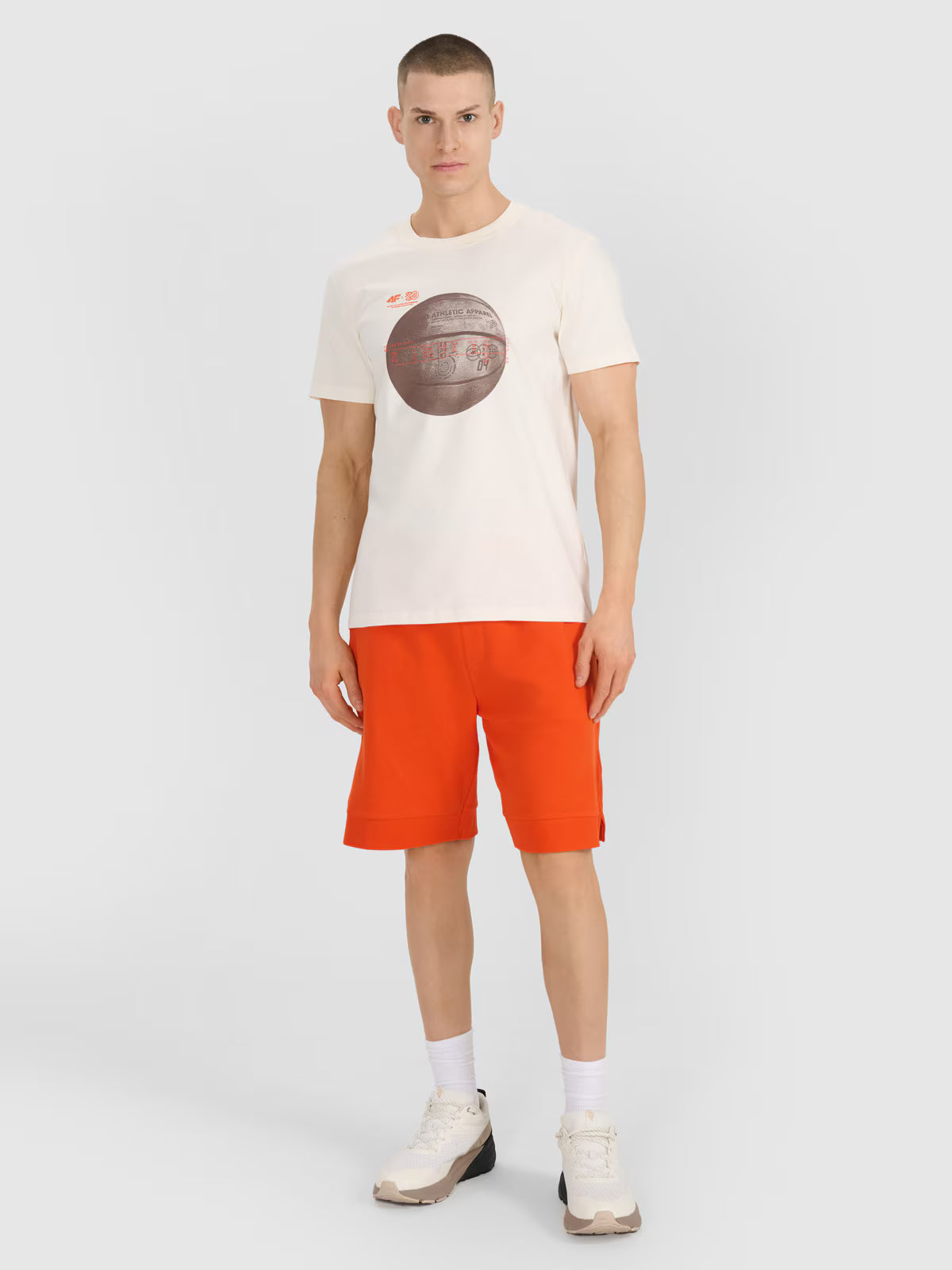 T-shirt regular z nadrukiem męski