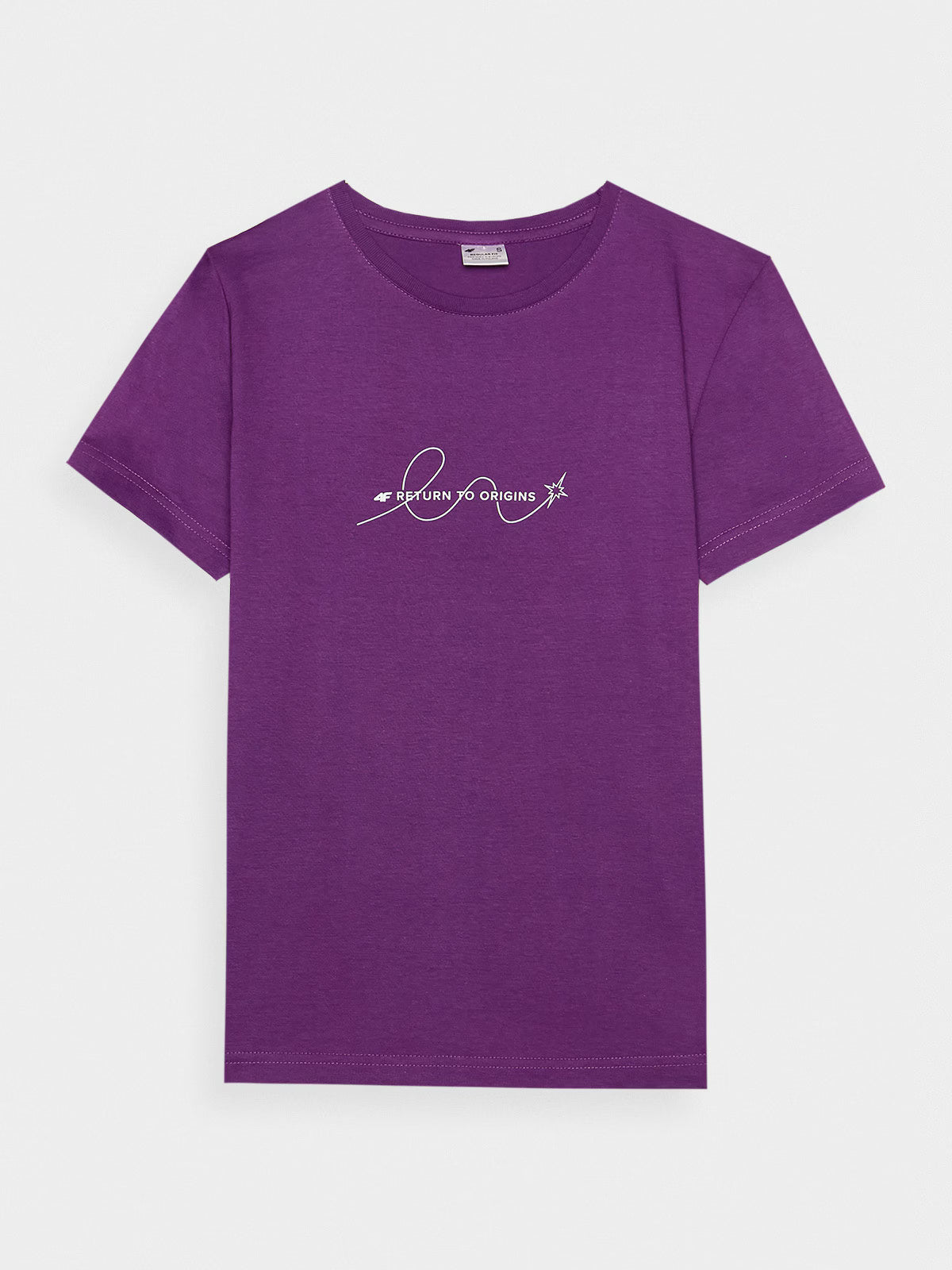 T-shirt slim z nadrukiem damski