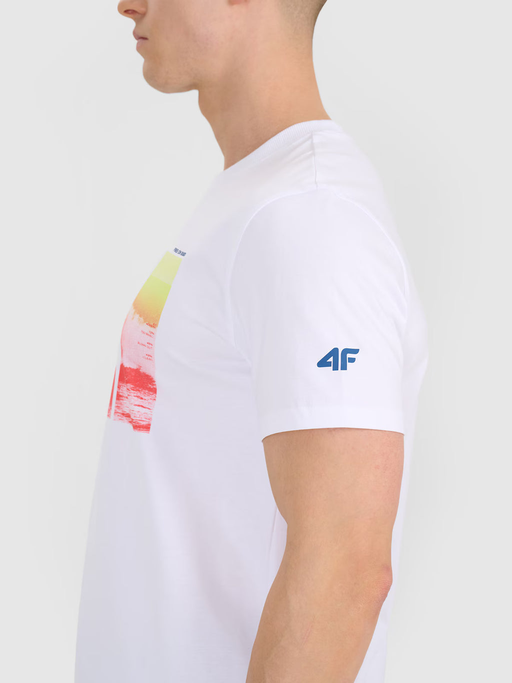 T-shirt regular z nadrukiem męski