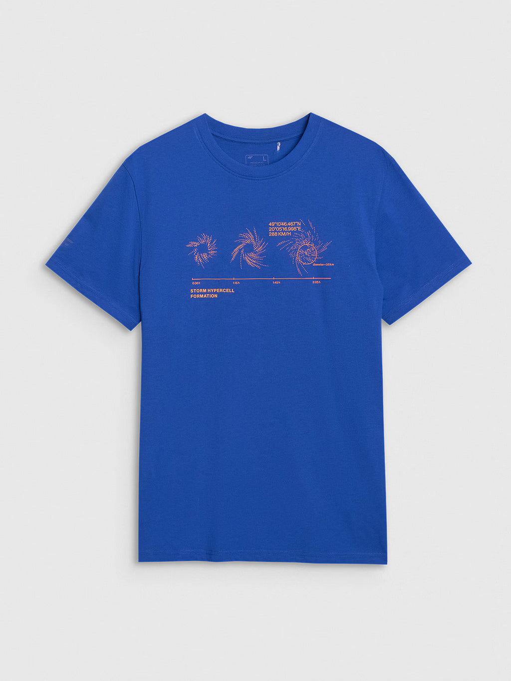 T-shirt regular z nadrukiem męski