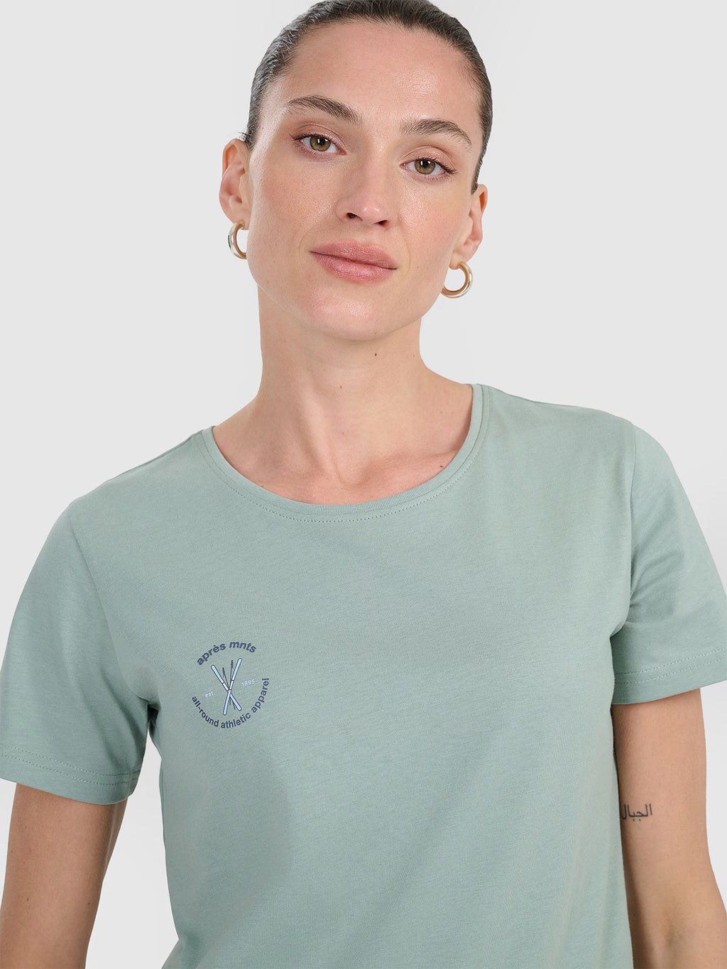 T-shirt regular z nadrukiem damski