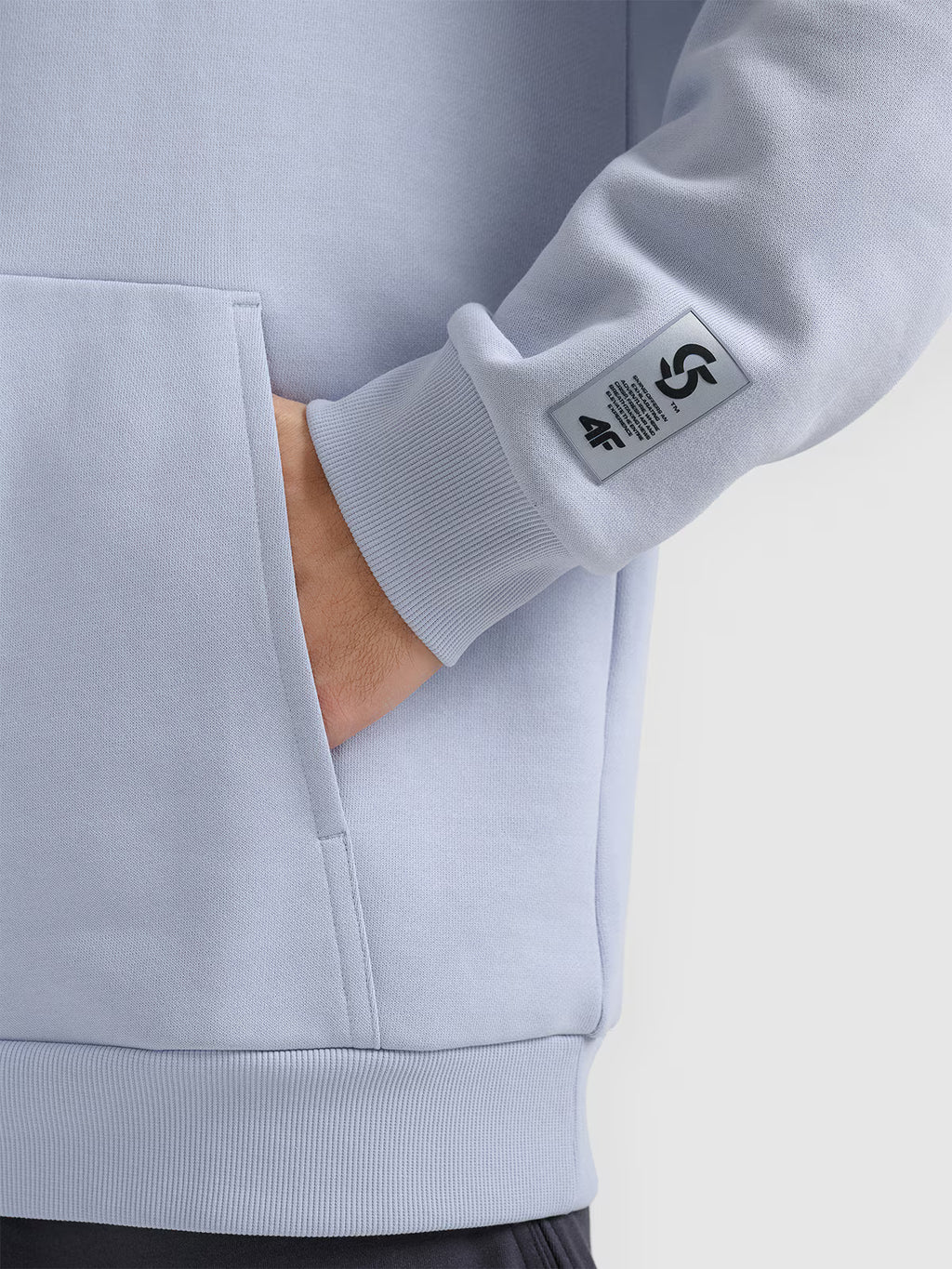 Bluza dresowa nierozpinana z kapturem męska
