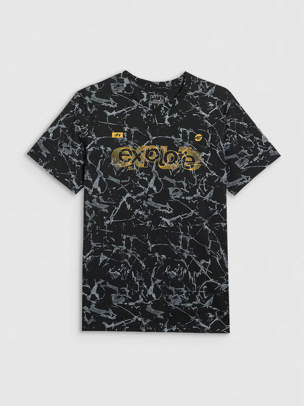 T-shirt regular z nadrukiem męski