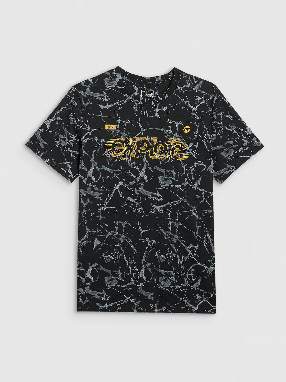 T-shirt regular z nadrukiem męski