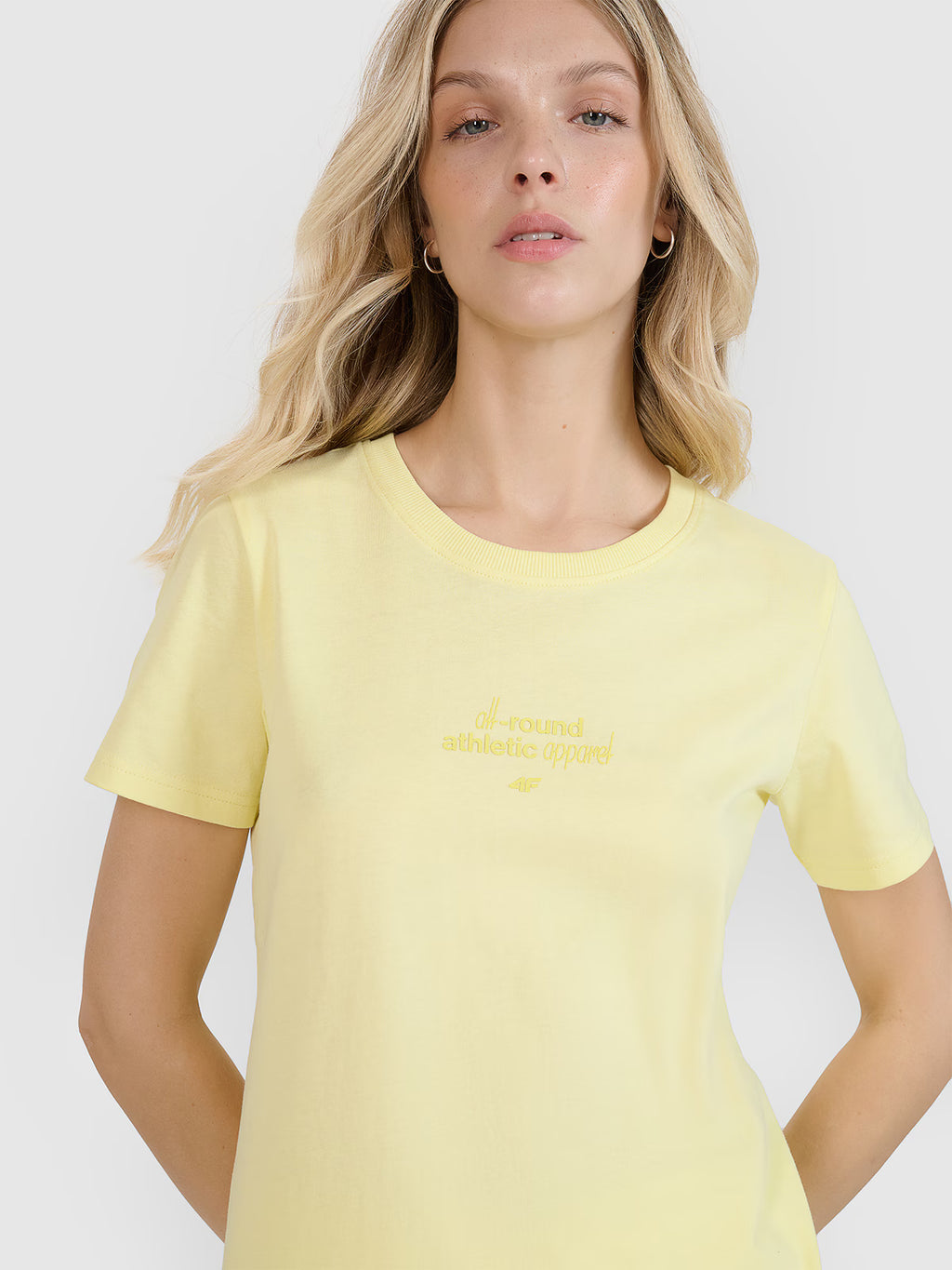 T-shirt regular z nadrukiem damski