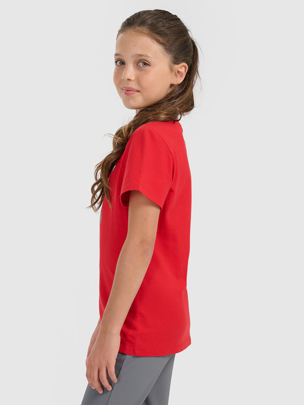 T-shirt regular z nadrukiem świątecznym dziewczęcy