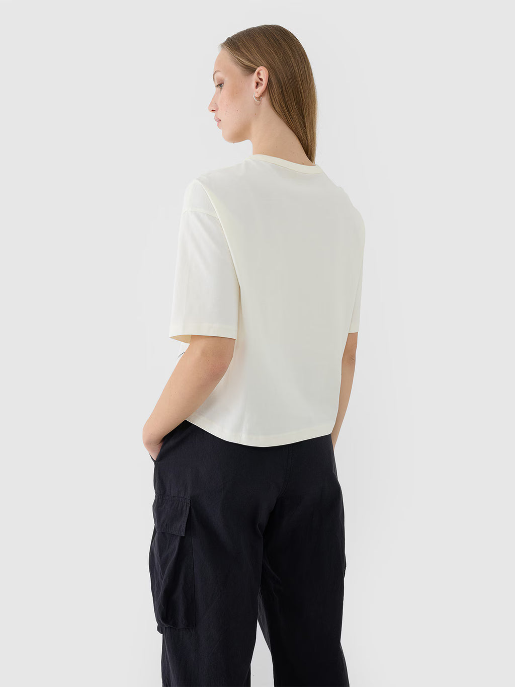 T-shirt oversize z nadrukiem damski