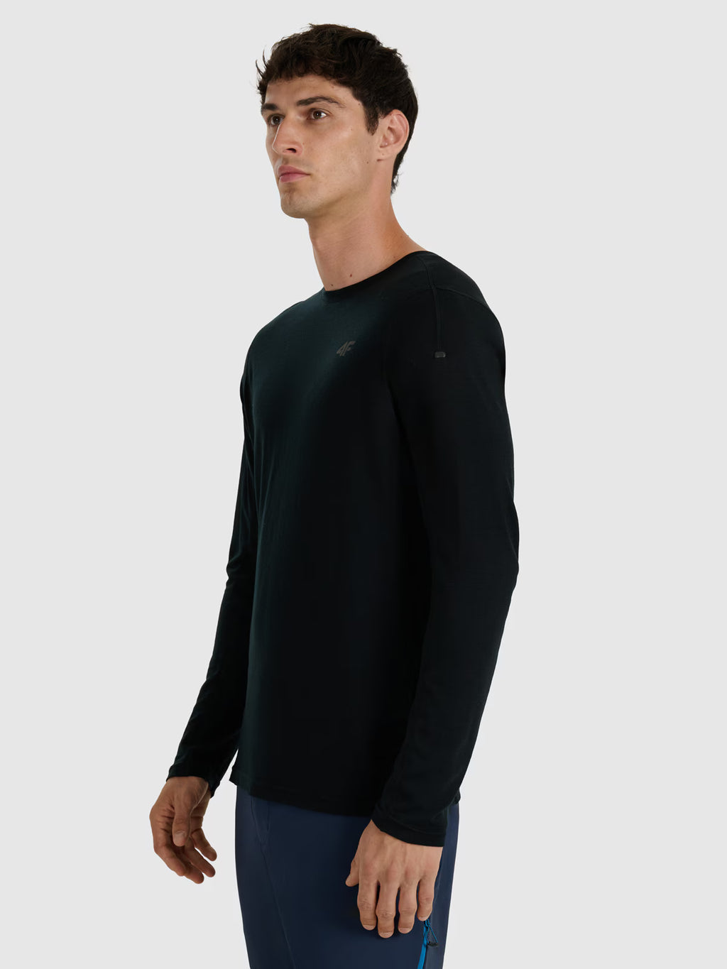 Longsleeve trekkingowy szybkoschnący z wełną merino męski