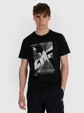 T-shirt regular z nadrukiem męski