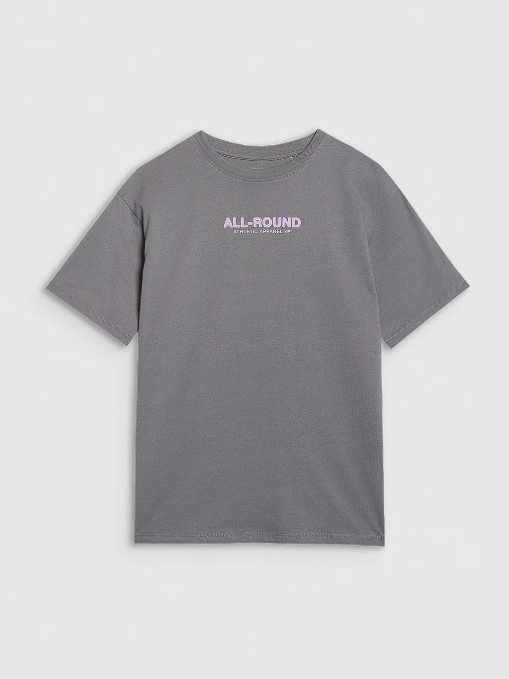 T-shirt oversize z nadrukiem dziewczęcy