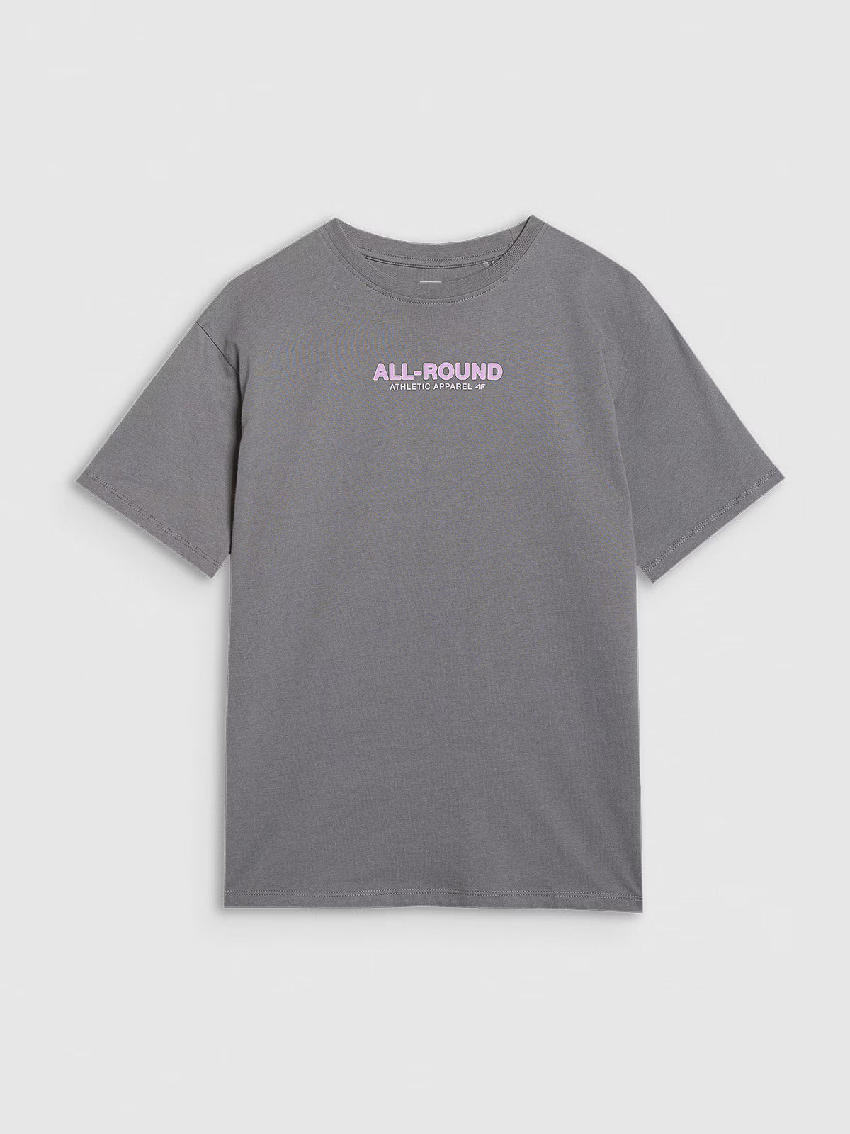 T-shirt oversize z nadrukiem dziewczęcy