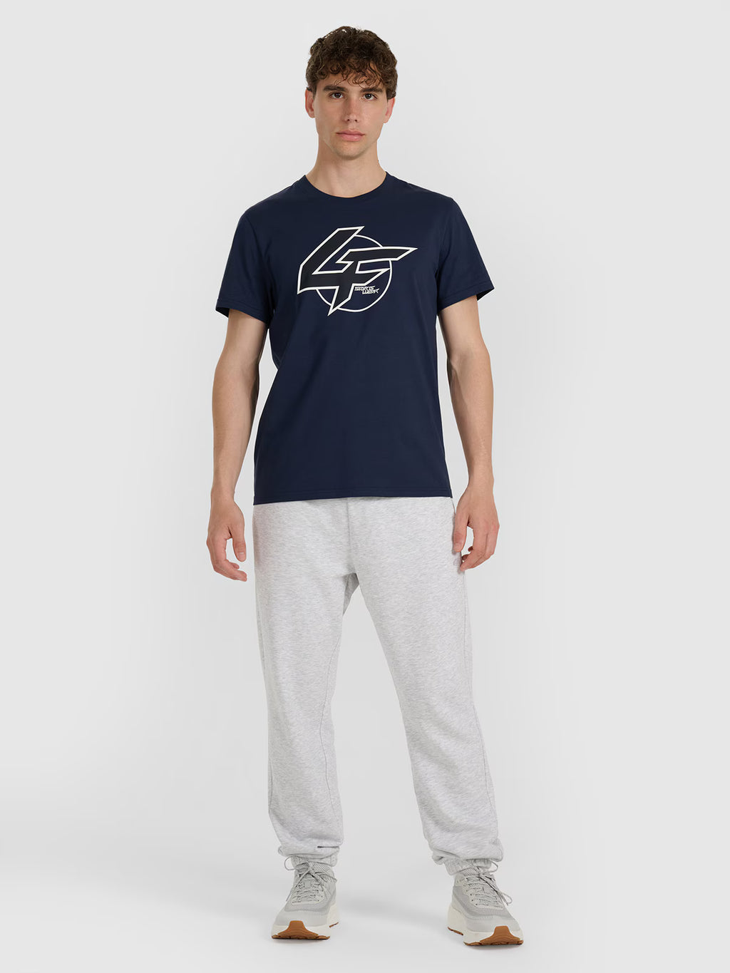 T-shirt regular z nadrukiem męski