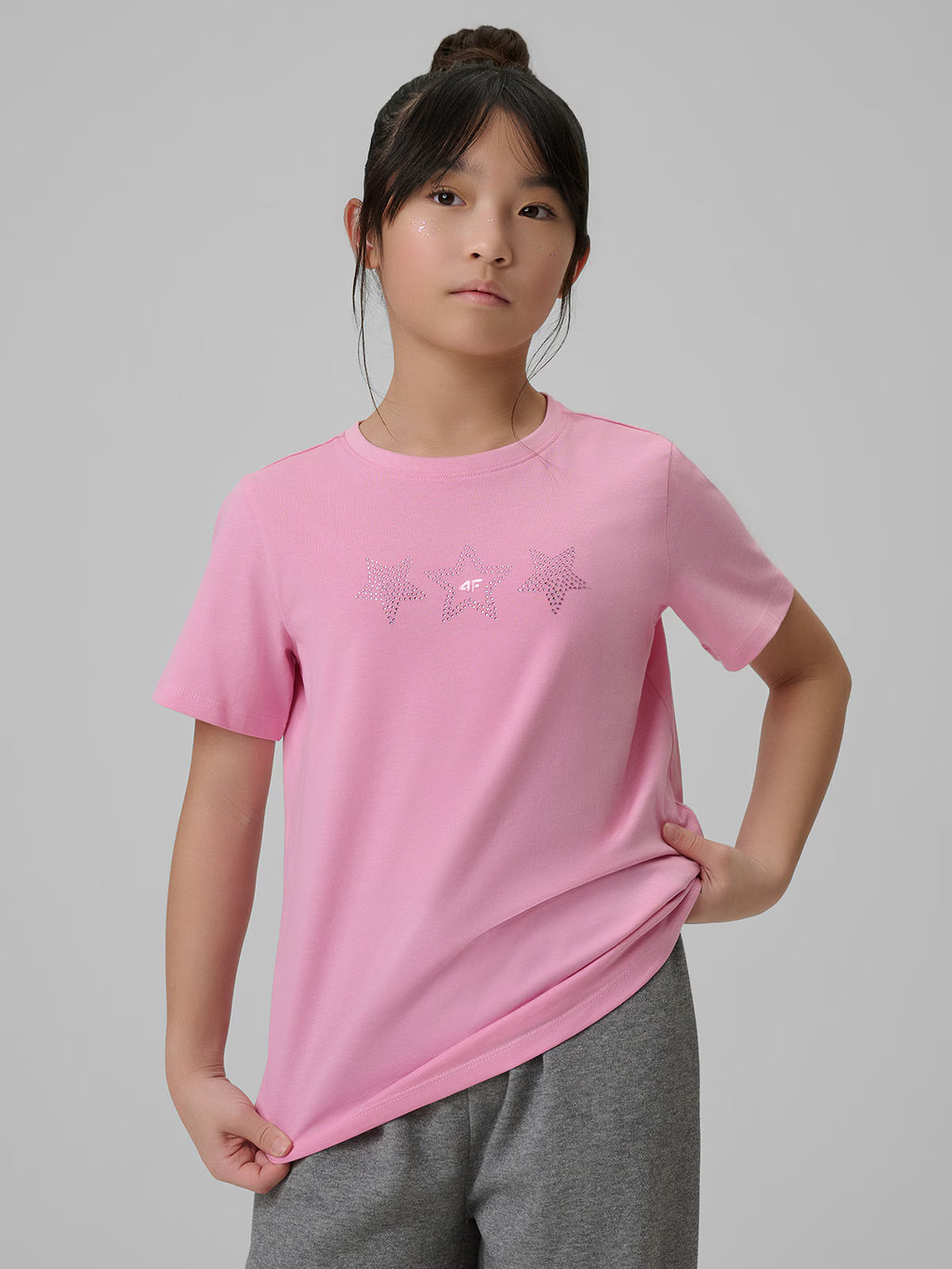 T-shirt regular z nadrukiem dziewczęcy