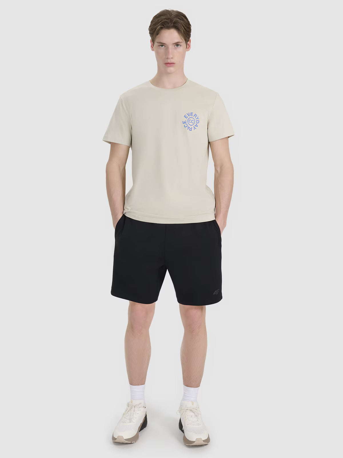 T-shirt regular z nadrukiem męski