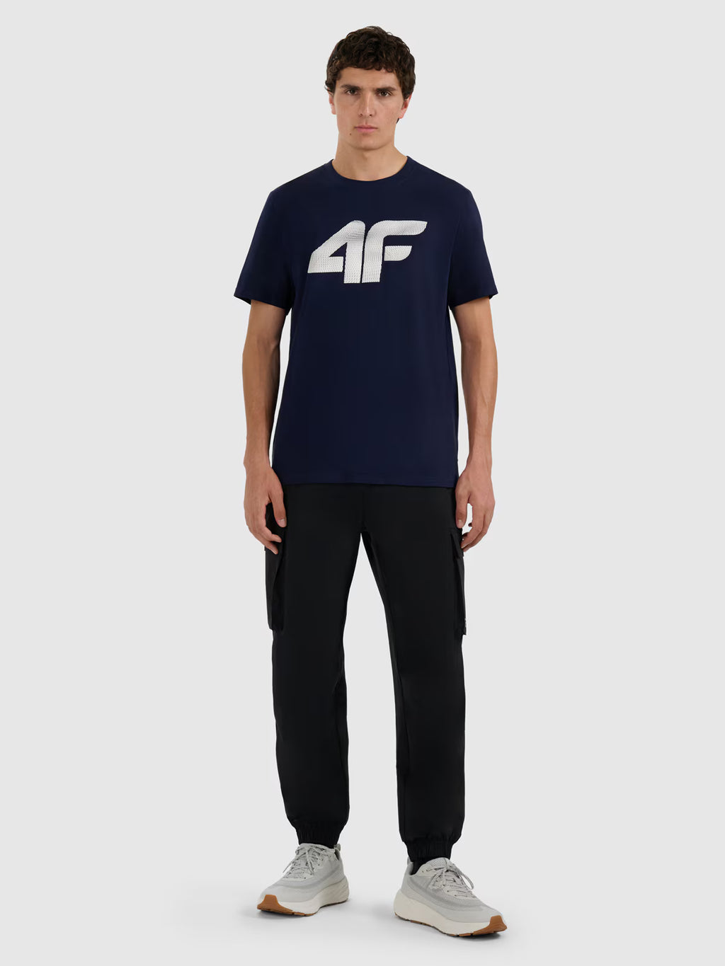 T-shirt regular z nadrukiem męski