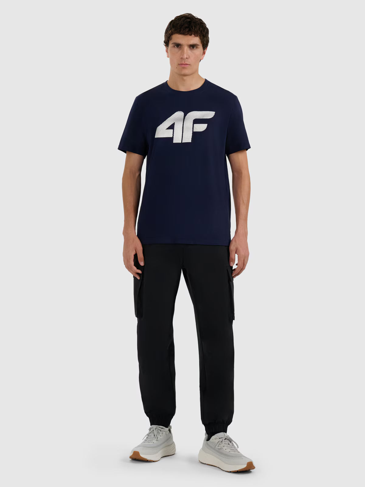 T-shirt regular z nadrukiem męski