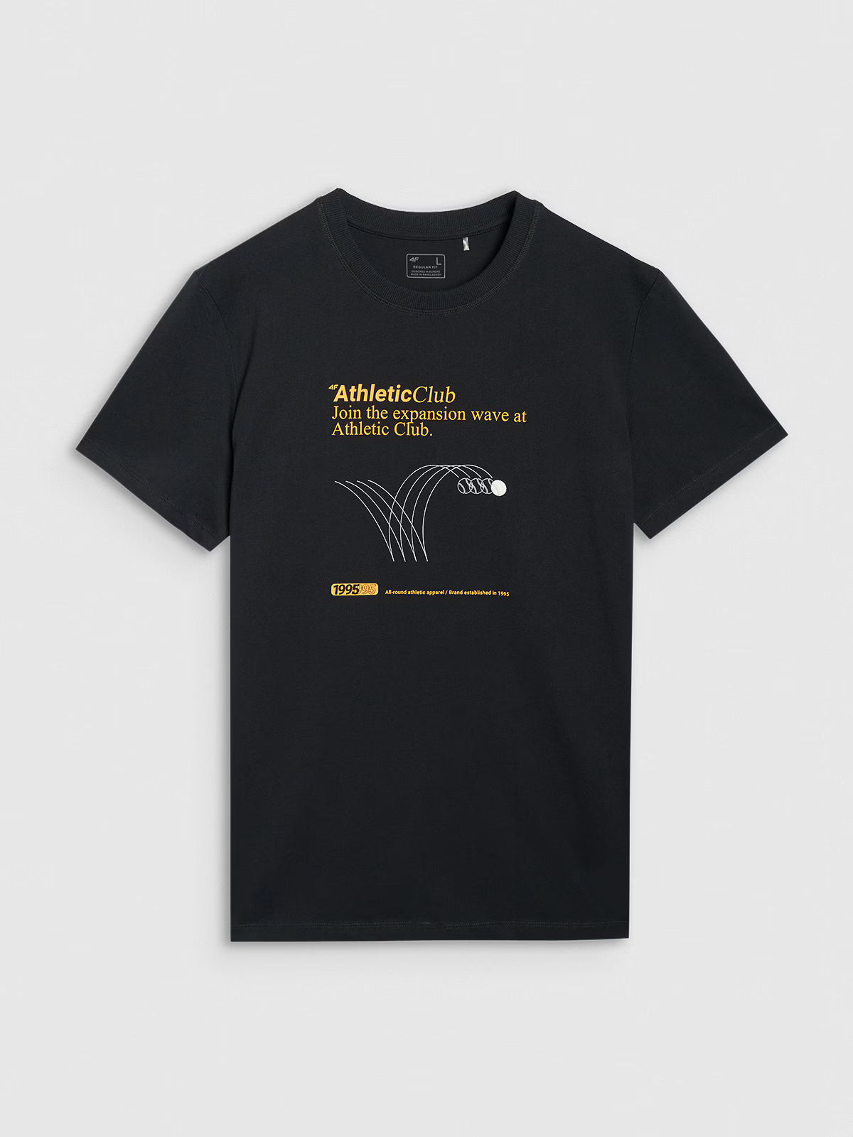 T-shirt regular z nadrukiem męski
