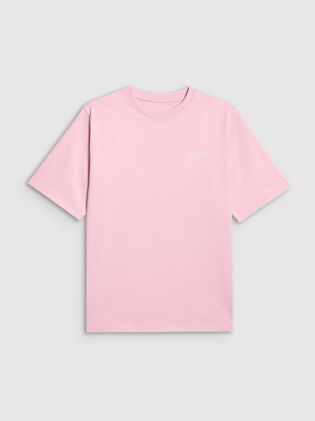 T-shirt oversize z nadrukiem dziewczęcy