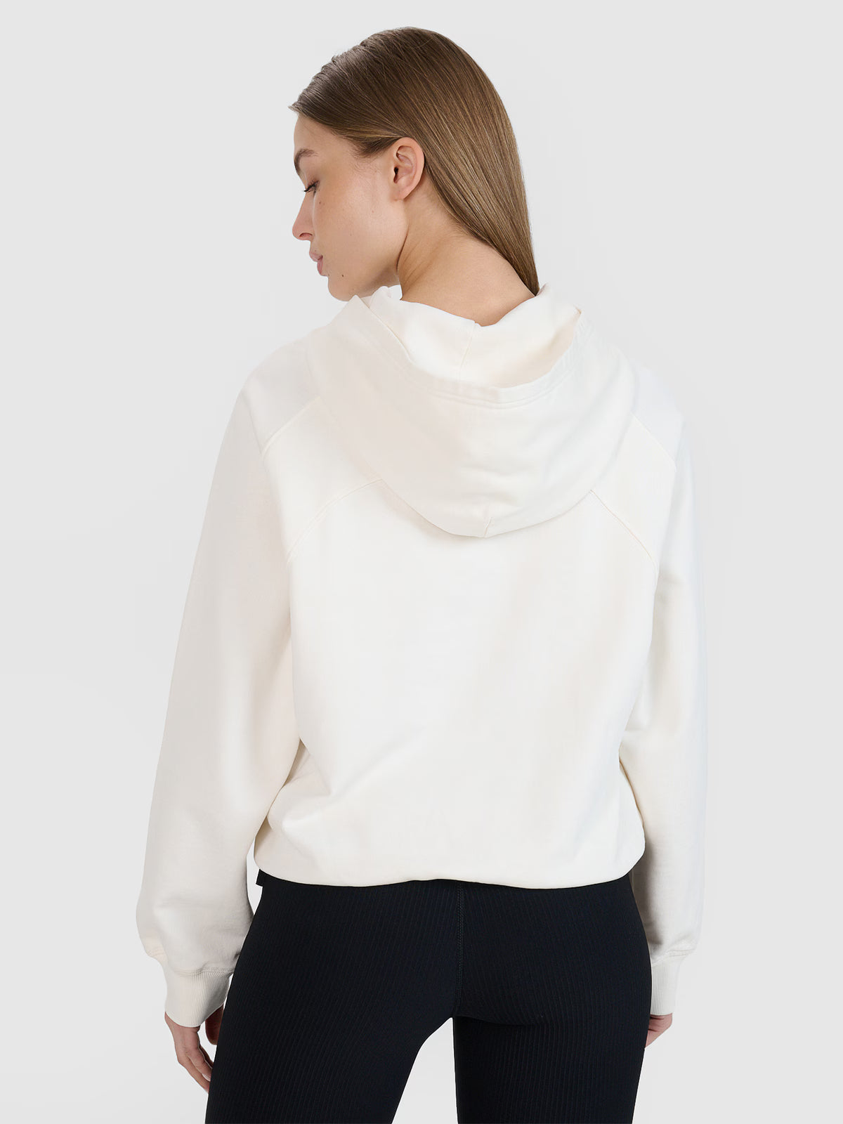 Bluza dresowa cropped nierozpinana z kapturem damska 4F x Anna Lewandowska