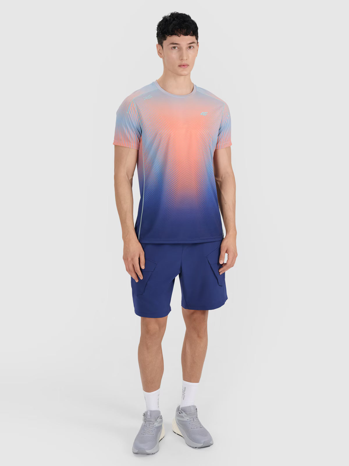 T-shirt treningowy regular szybkoschnący męski 4F x Robert Lewandowski