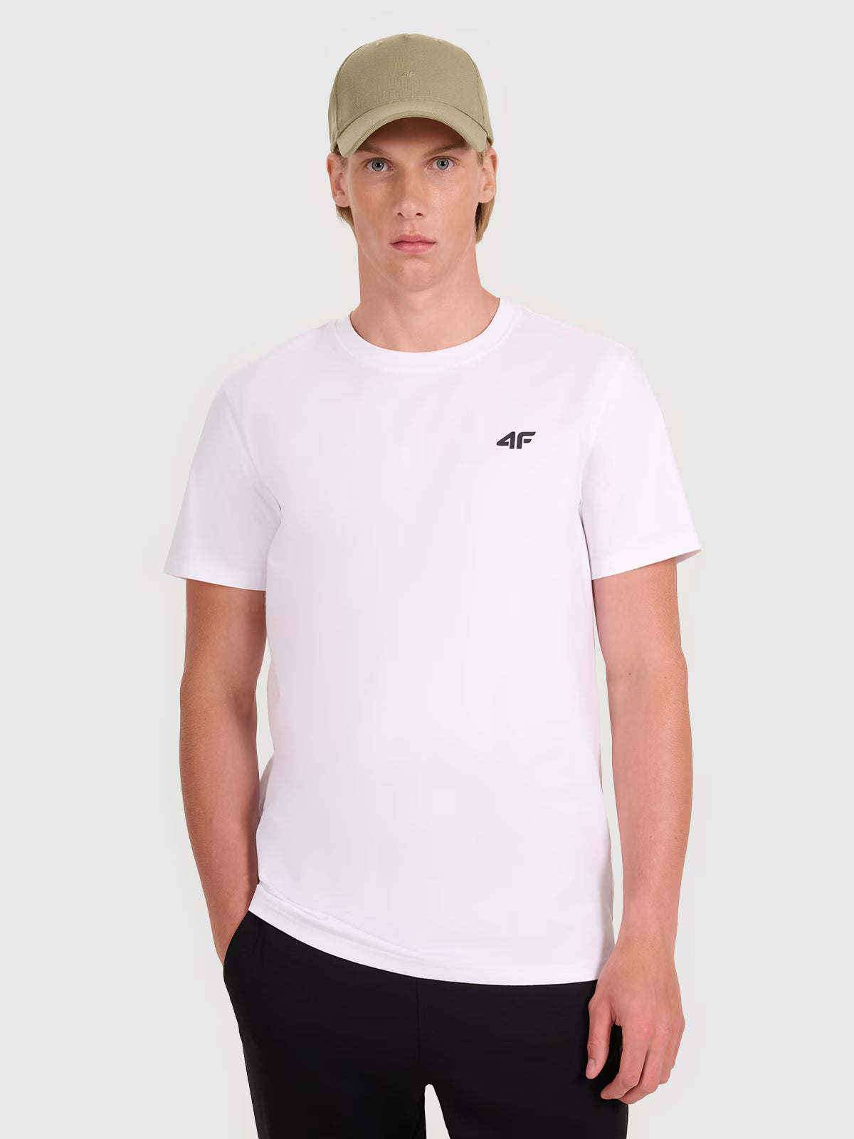 T-shirt regular gładki męski