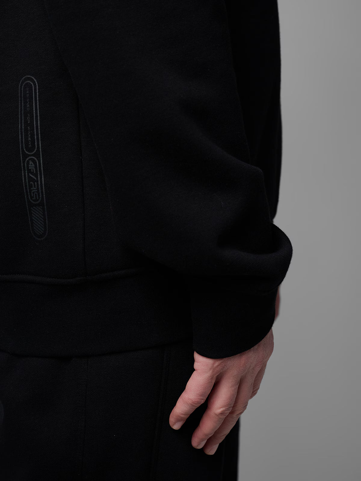 Bluza dresowa regular z kapturem męska 4F x Robert Lewandowski