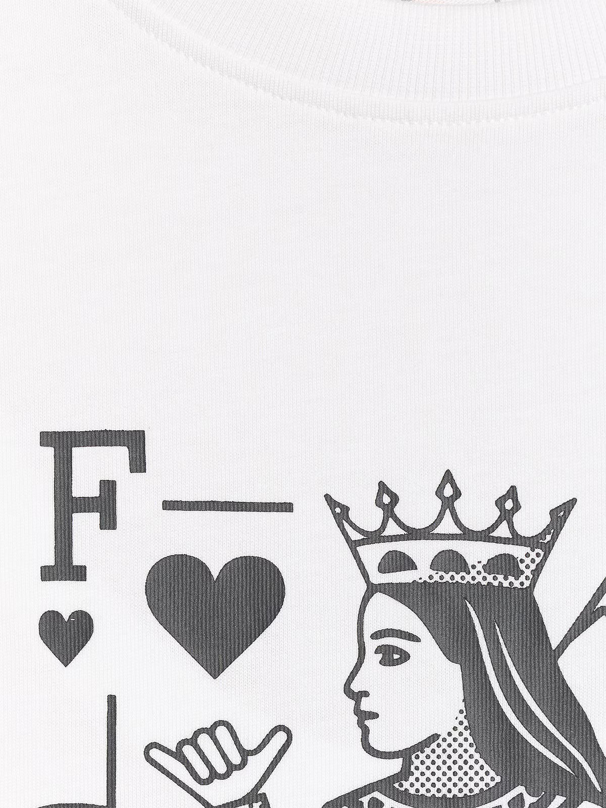 T-shirt loose z nadrukiem damski