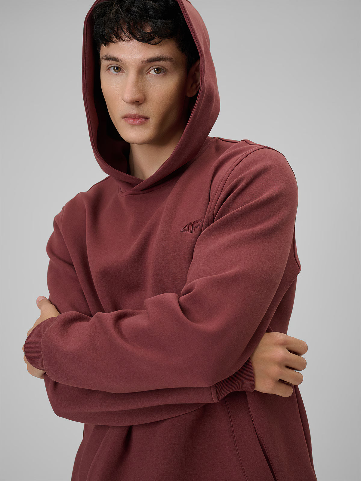 Bluza dresowa regular z kapturem męska