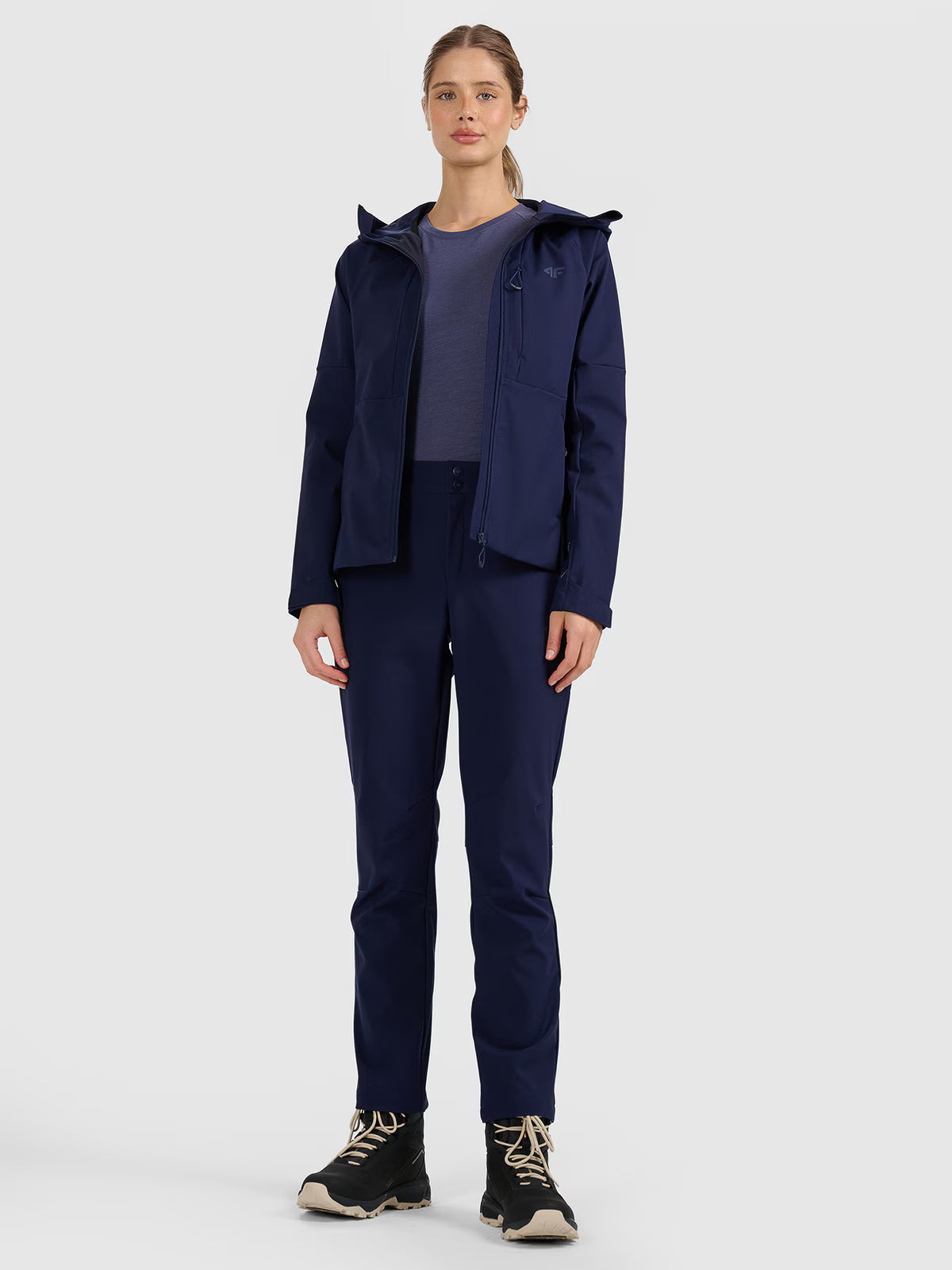 Spodnie trekkingowe softshell membrana 10000 damskie