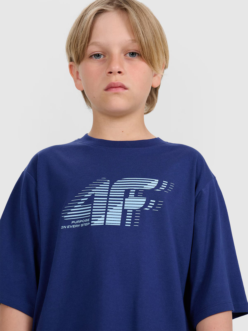 T-shirt oversize z nadrukiem chłopięcy