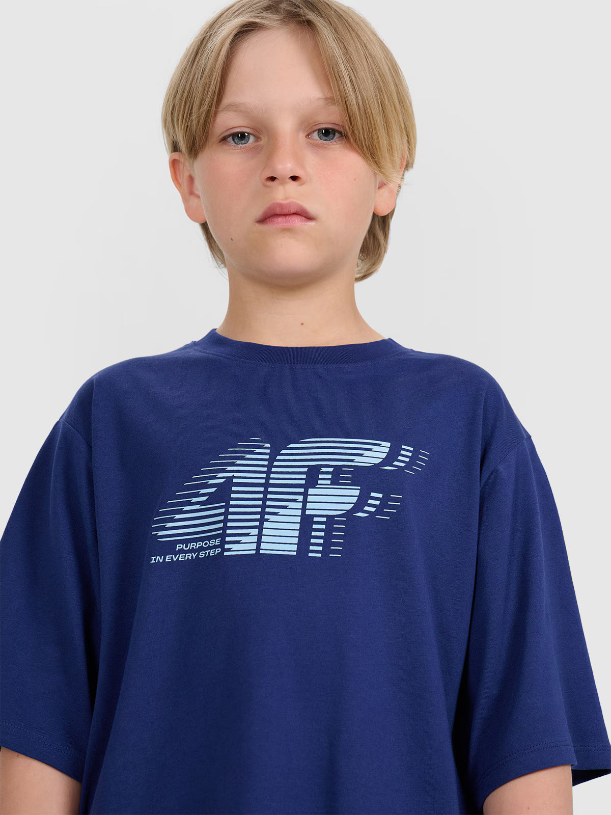 T-shirt oversize z nadrukiem chłopięcy